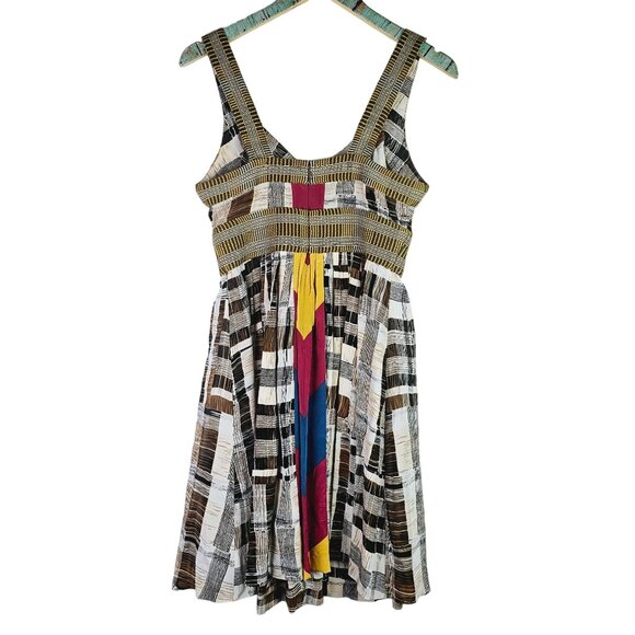 Plenty by Tracy Reese Anthropologie Multi Texture 100% Silk Sleeveless Dress, 4 - Picture 2 of 9